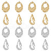 Unicraftale 16Pcs 4 Style 304 Stainless Steel Pendants STAS-UN0049-66-1