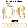   10Pcs Brass Spring Gate Rings KK-PH0010-50-2