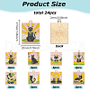 HOBBIESAY 24Pcs 8 Sytyles Alloy Enamel Rectangle Pendants ENAM-HY0001-43-2