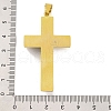 PVD Vacuum Plating 304 Stainless Steel Big Pendants STAS-Z080-01GP-3