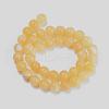 Natural Topaz Jade Beads Strands G-E266-11A-6mm-2