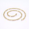 304 Stainless Steel Figaro Chain Necklaces MAK-L015-29B-2