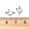 201 Stainless Steel Charms STAS-V001-17-3