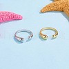 925 Sterling Silver Teardrop Open Cuff Ring for Women JR865B-2