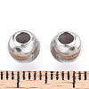 Rhodium Plated 925 Sterling Silver Beads STER-T007-11P-01-3