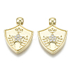 Brass Micro Pave Cubic Zirconia Pendants ZIRC-N039-042-NF-1