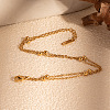 Vintage Stainless Steel Double-Strand Bracelets LR9145-2