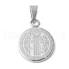 304 Stainless Steel Pendants STAS-S162-25P-1