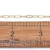 Soldered Brass Paperclip Chains CHC-G005-06G-01-11