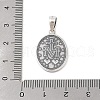 999 Fine Silver Religious Medal Pendants STER-C006-02AS-3