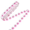 Polyester Flower Lace Ribbon OCOR-WH20001-03B-1