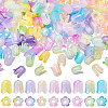 SUNNYCLUE 540Pcs 9 Colors Transparent Acrylic Beads Caps TACR-SC0001-34-1