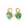 Brass Micro Pave Cubic Zirconia Charms KK-P192-08-G14-1