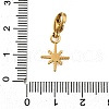 Star 304 Stainless Steel Pendant Decorations STAS-R159-36G-3