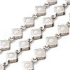 304 Stainless Steel Rhombus Link Chains CHS-C016-31P-1