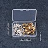Rack Plating Brass Lobster Claw Clasps with Clip Ends KK-PH0035-34-WH-6