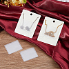 10 Pockets Frosted PVC Necklace Chain Adhesive Pouches CON-WH0088-89-6