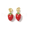 Brass Enamel Charms KK-K293-76G-1