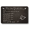 Rectangle 201 Stainless Steel Custom Thermal Transfer Wallet Card DIY-WH0252-029-1