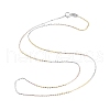 925 Sterling Silver Cable Chain Necklaces for Women NJEW-A014-06-2