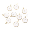 Brass Enamel Pendants X-KK-A155-09G-2