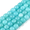 Dyed Natural White Jade Beads Strands G-T138-S10-4