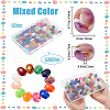 SOFPLATE 100Pcs Imitation Gemstone Acrylic Beads OACR-SP0001-05B-2