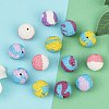 Polymer Clay Rhinestone Beads RB-L029-05-4
