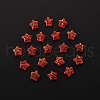 20Pcs Spray Painted Glass Beads GLAA-YW0001-11-1