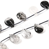 Natural Tourmalinated Quartz Beads Strands G-Q183-B10-01-2