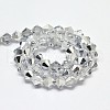 Electroplate Faceted Bicone Imitation Austrian Crystal Glass Beads Strands GLAA-F029-5x5mm-B01-2