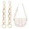 Unicraftale 2Pcs Alloy Purse Extension Chains with D Ring & Swivel Clasps PURS-UN0001-03LG-1