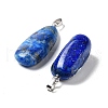 Natural Lapis Lazuli Pendants G-P525-01P-02-2