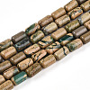Natural Verdite Stone Beads Strands G-N346-01A-06-2