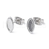 304 Stainless Steel Stud Earring Finding EJEW-I285-02P-1
