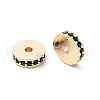 Brass Micro Pave Cubic Zirconia Beads KK-R216-15KCG-03-2