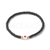 Handmade Polymer Clay Heishi Beads Stretch Bracelets Set BJEW-JB07370-7