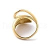 304 Stainless Steel Cuff Rings RJEW-P101-02G-3