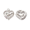 Brass Micro Pave Cubic Zirconia Bird Pendants KK-E068-VB009-1