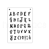 PET Plastic Hollow Painting Silhouette Stencil DRAW-PW0009-04B-1