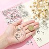 80Pcs 8 Styles Tibetan Style Toggle Clasps TIBEB-CJ0001-28-4
