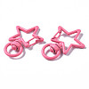 Spray Painted Eco-Friendly Alloy Swivel Snap Hooks Clasps PALLOY-T080-14J-NR-3