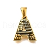 Golden 304 Stainless Steel Pendants STAS-K300-01G-A-1