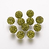 Polymer Clay Rhinestone Beads X-RB-K050-10mm-C06-1