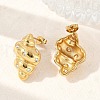 304 Stainless Steel Conch Stud Earrings EJEW-M073-14G-01-5