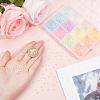 SUNNYCLUE 12 Colors Glow in the Dark Luminous Transparent Glass Round Seed Beads GLAA-SC0002-06A-3