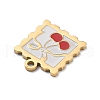 304 Stainless Steel Enamel Pendants STAS-R169-03A-G-2