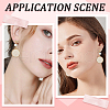 Beebeecraft 5 Pairs Rack Plating Brass Micro Pave Cubic Zirconia Earring Findings KK-BBC0011-72-5