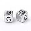 Plated Acrylic Beads X1-PB43C9308-G-01-2
