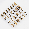 Tibetan Style Antique Bronze Plated Alloy Letter Slide Charms PALLOY-PH0013-42AB-2